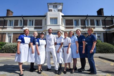 Nurses'
                uniforms over 70 years