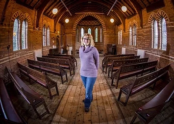 Megan
              Denis in chapel