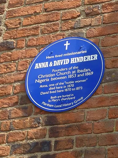 The
                  blue plaque